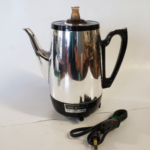 Vintage GE Coffee Percolator Electric East Coast Props Antiques